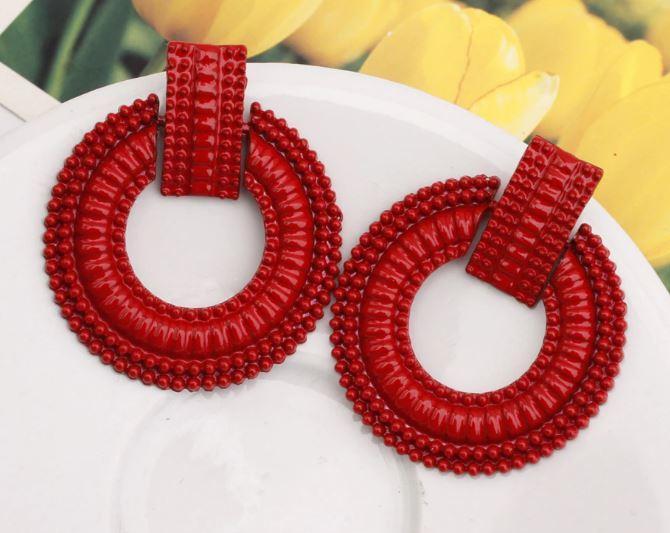 Petra -Red Earrings