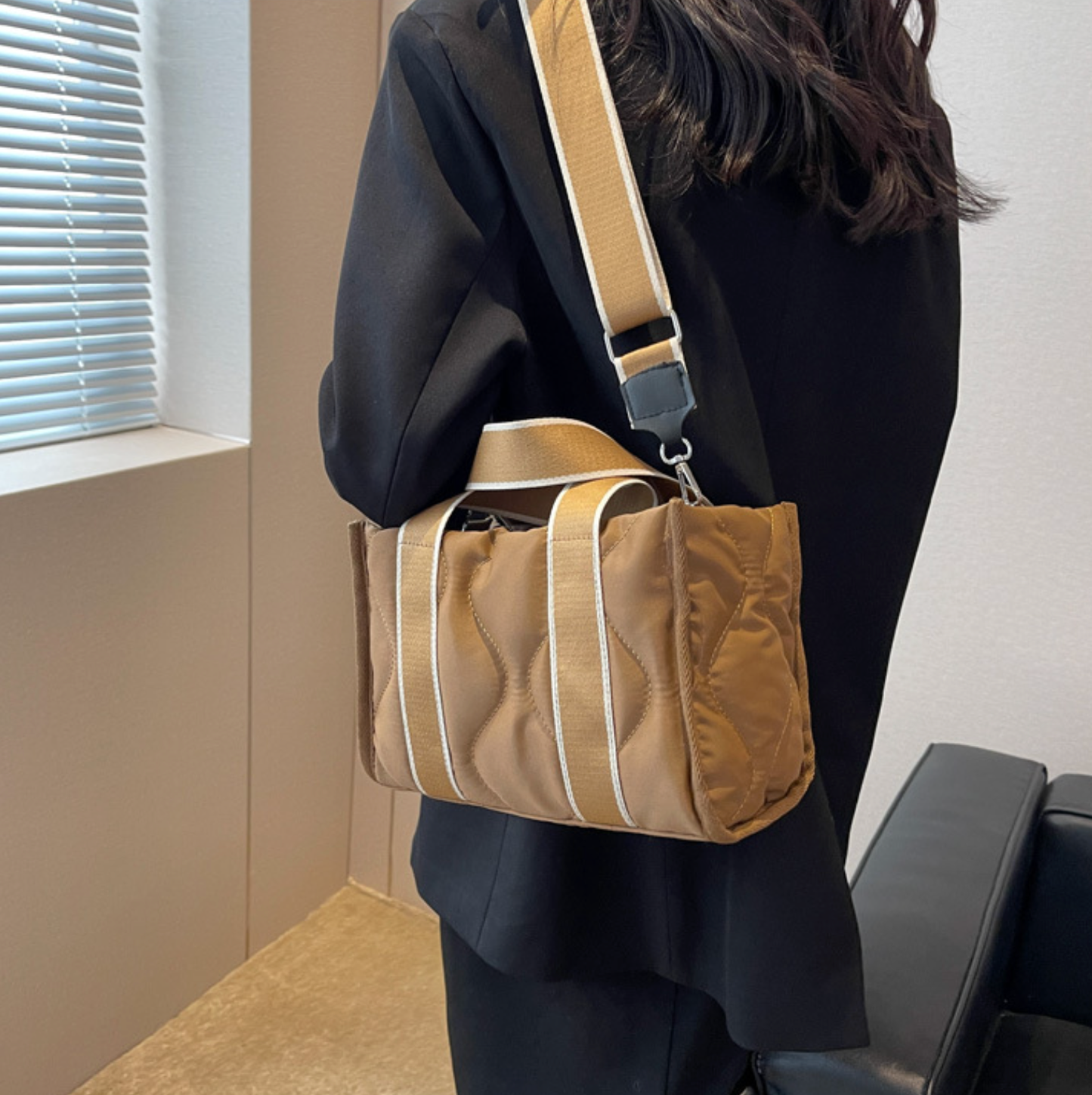 Melinda Quilted Shoulder Bag