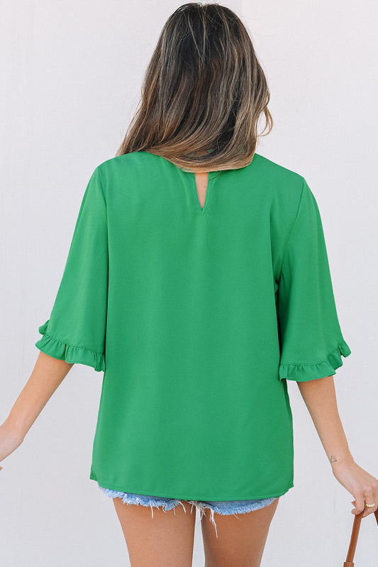 Holland Frilly Half Sleeve Blouse