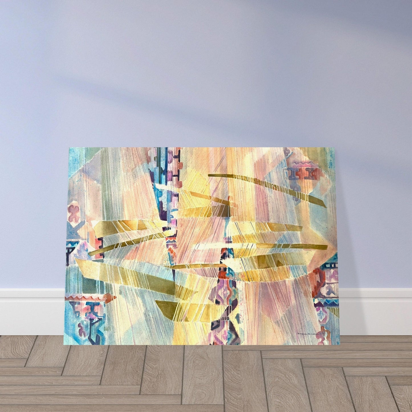 'Loom Series' Abstract I 20x28 Museum-Quality Matte Paper Poster | Original Artwork by American Artist Barbara Cleary