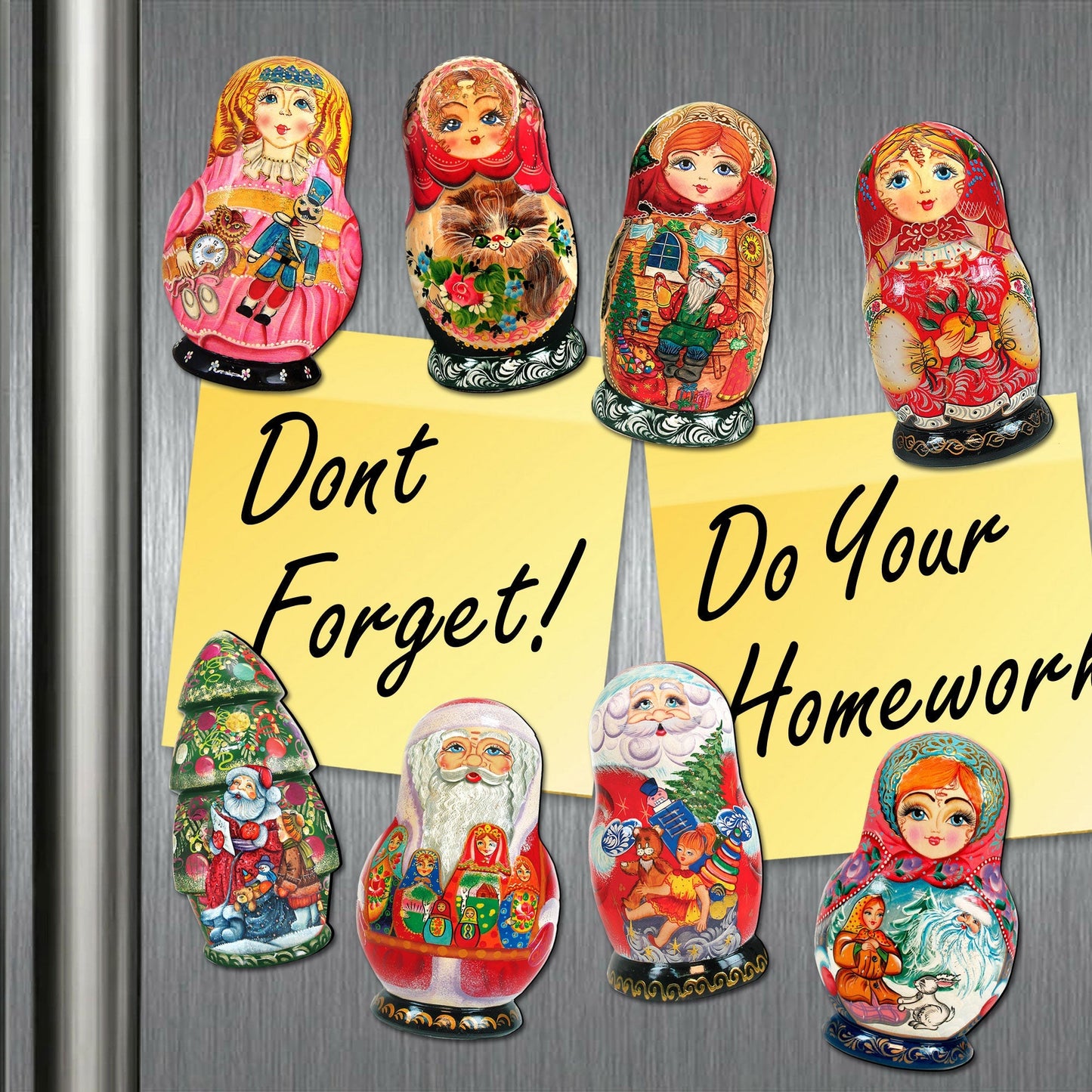 Tropical Fish Shaped Refrigerator Coastal Magnets Set of 3
