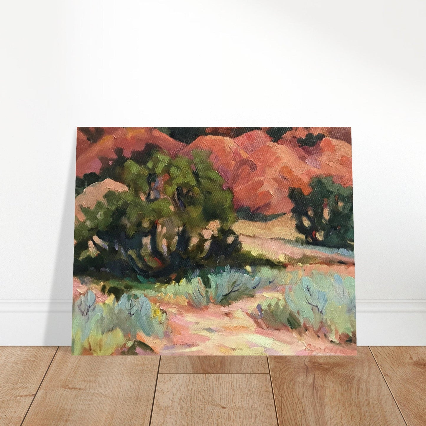 ‘Mesa at Ghost Ranch’ Southwestern Landscape | 16x20 Museum Quality Matte Poster | Original Artwork by American Artist Barbara Cleary