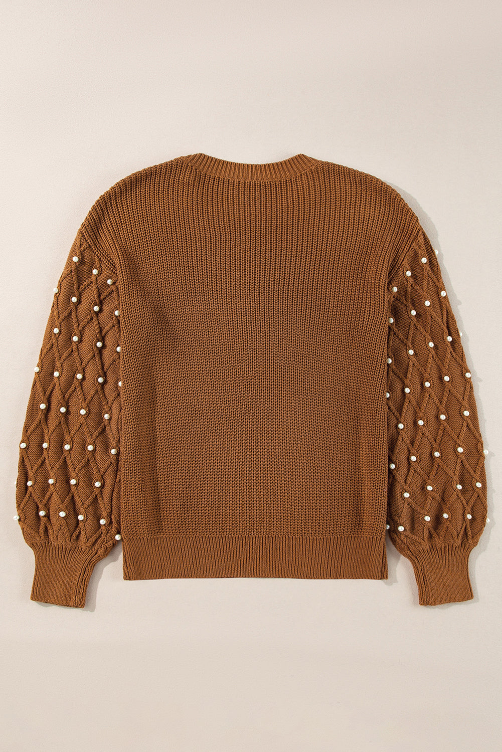 Evelyn Beaded Drop Shoulder Sweater-1
