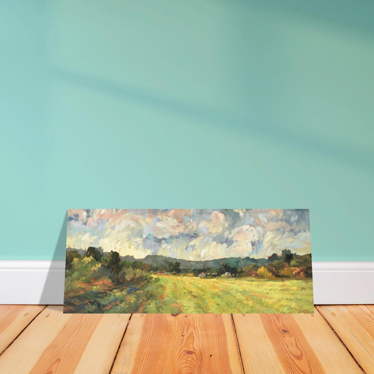 'Before the Harvest' I 10x24 Museum-Quality Matte Paper Poster | Original Artwork by American Artist Barbara Cleary