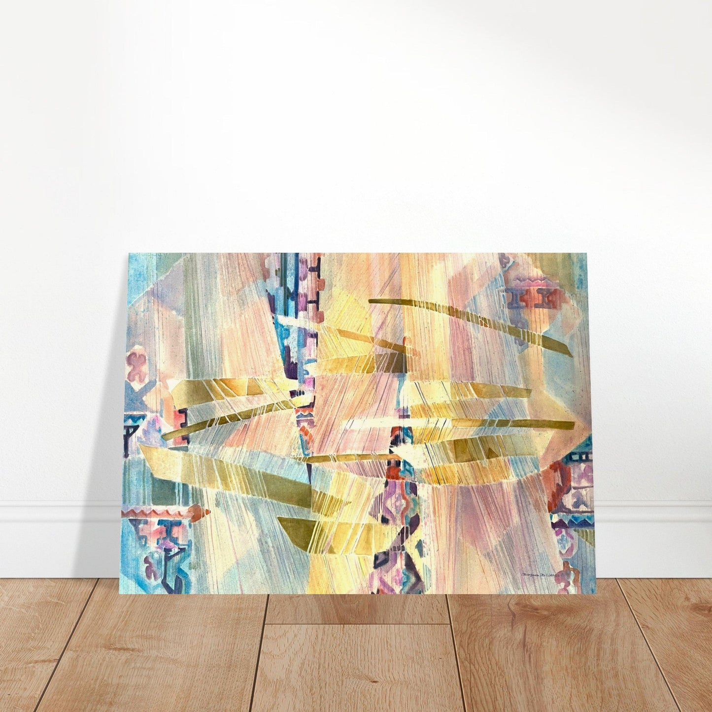 'Loom Series' Abstract I 20x28 Museum-Quality Matte Paper Poster | Original Artwork by American Artist Barbara Cleary