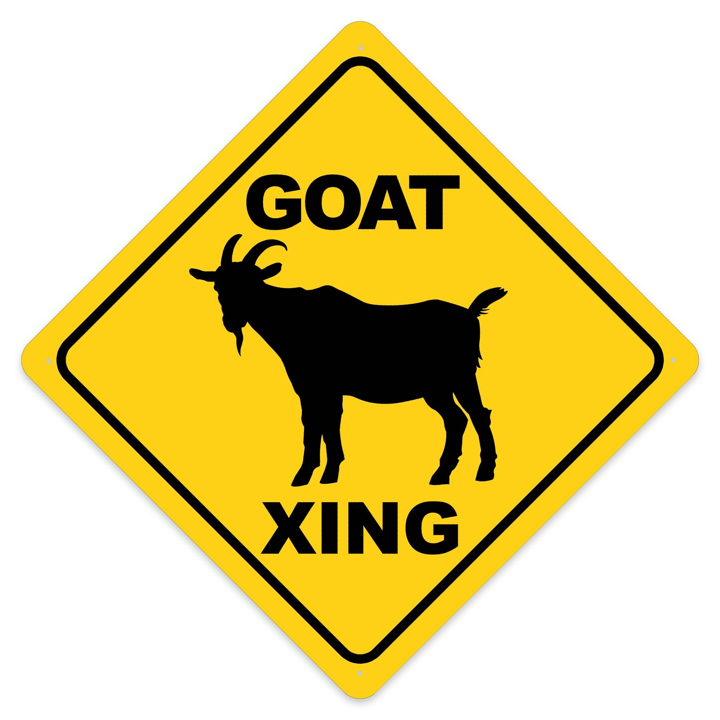 Goat Crossing Sign Aluminum Indoor/Outdoor