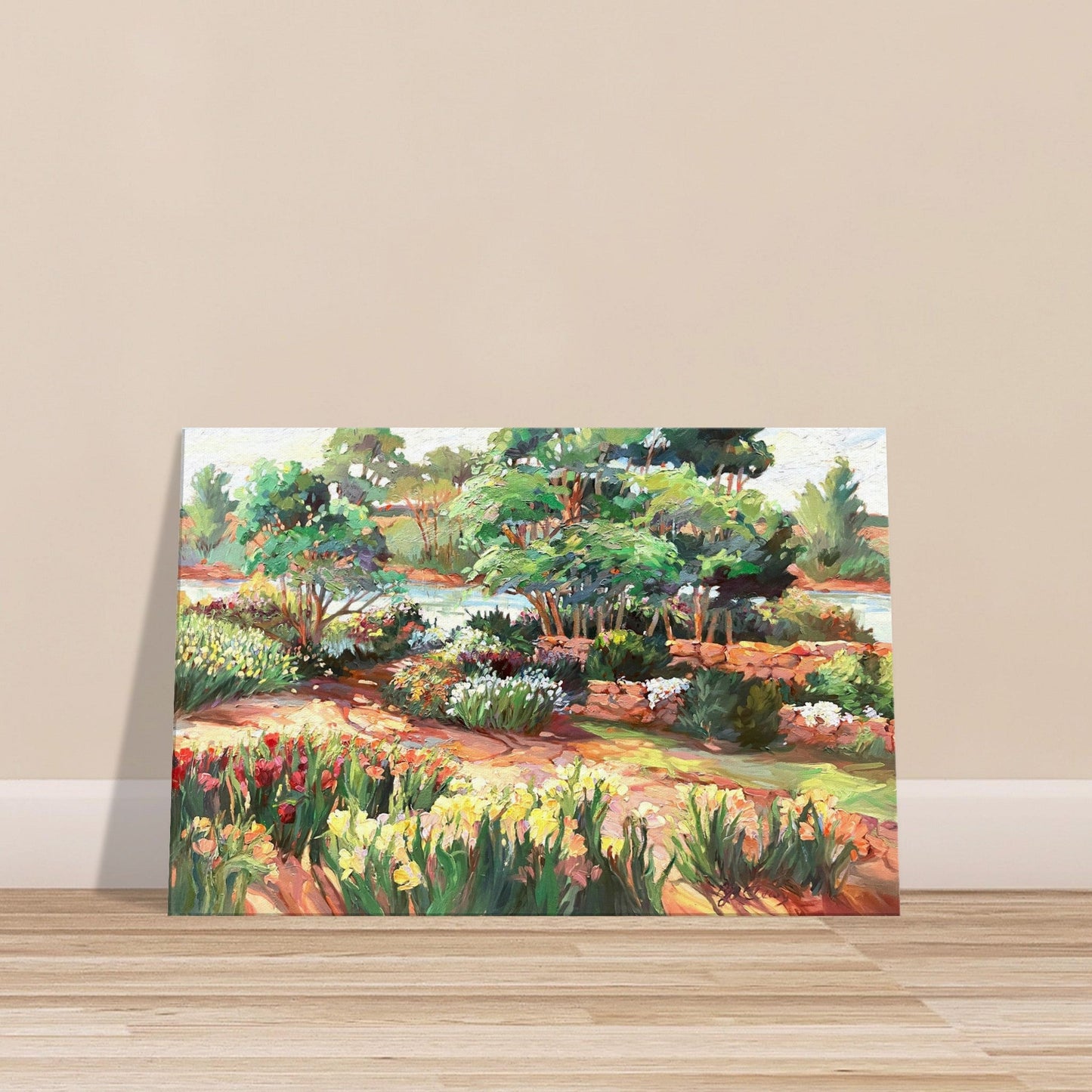 'Garden Symphony' Floral I 24x36 inch Art Print on Canvas I Original Artwork by American Artist Barbara Cleary