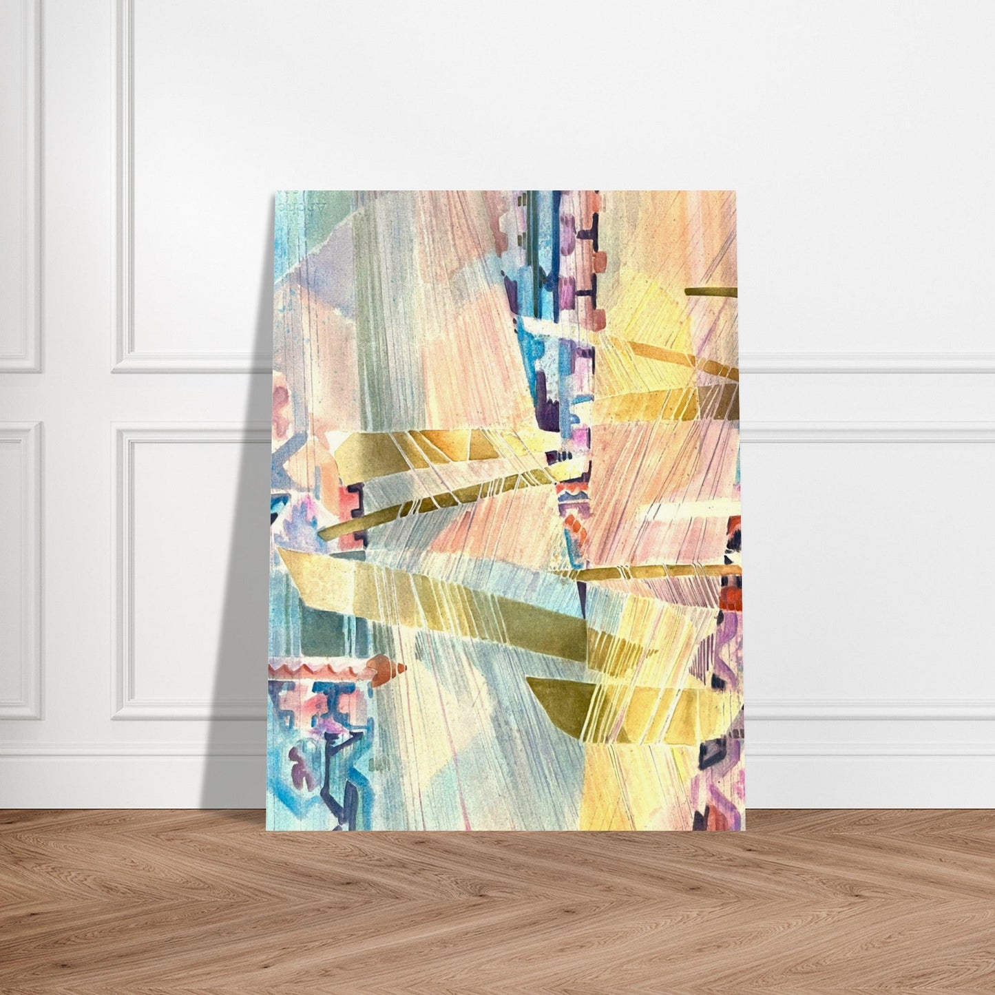 'Loom Series' Abstract I 18x24 Museum-Quality Matte Paper Poster | Original Artwork by American Artist Barbara Cleary