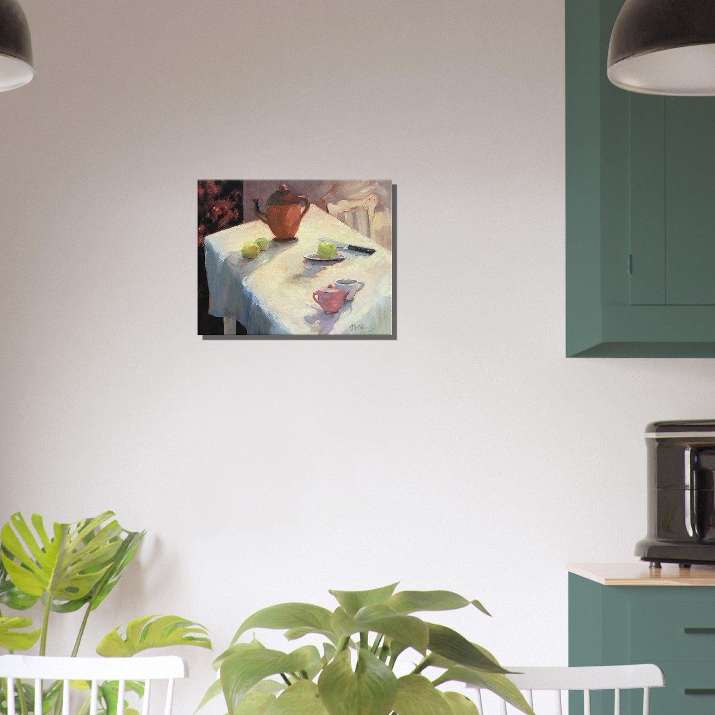 "Teapot" Still Life I 16x20 inch Canvas Art Print I Original Artwork by American Artist Barbara Cleary