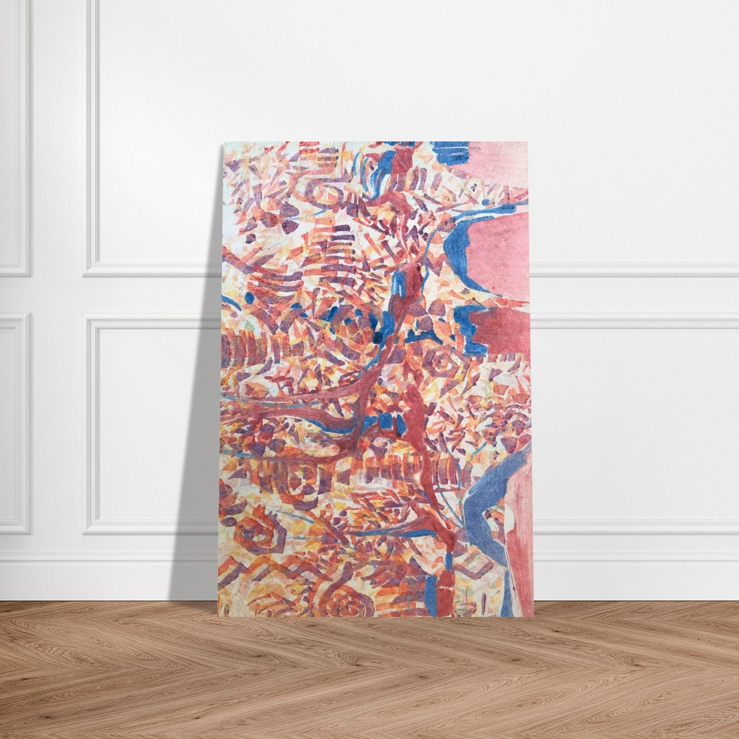 'Abstract Fusion' Abstract I 12x18 Museum-Quality Matte Paper Poster | Original Artwork by American Artist Barbara Cleary