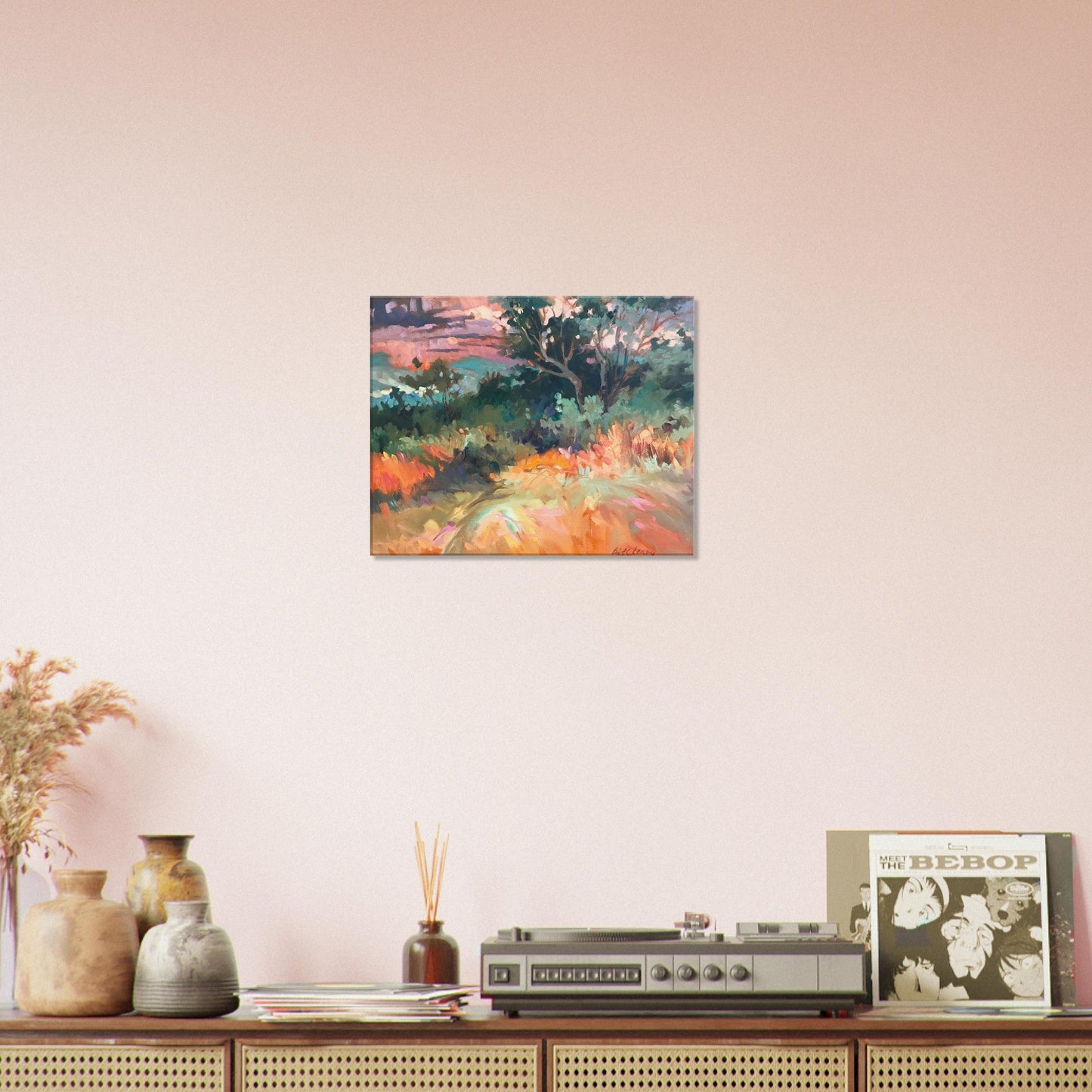 'Blush of Dawn' Landscape I 16x20 inch Art Print on Canvas I Original Artwork by American Artist Barbara Cleary