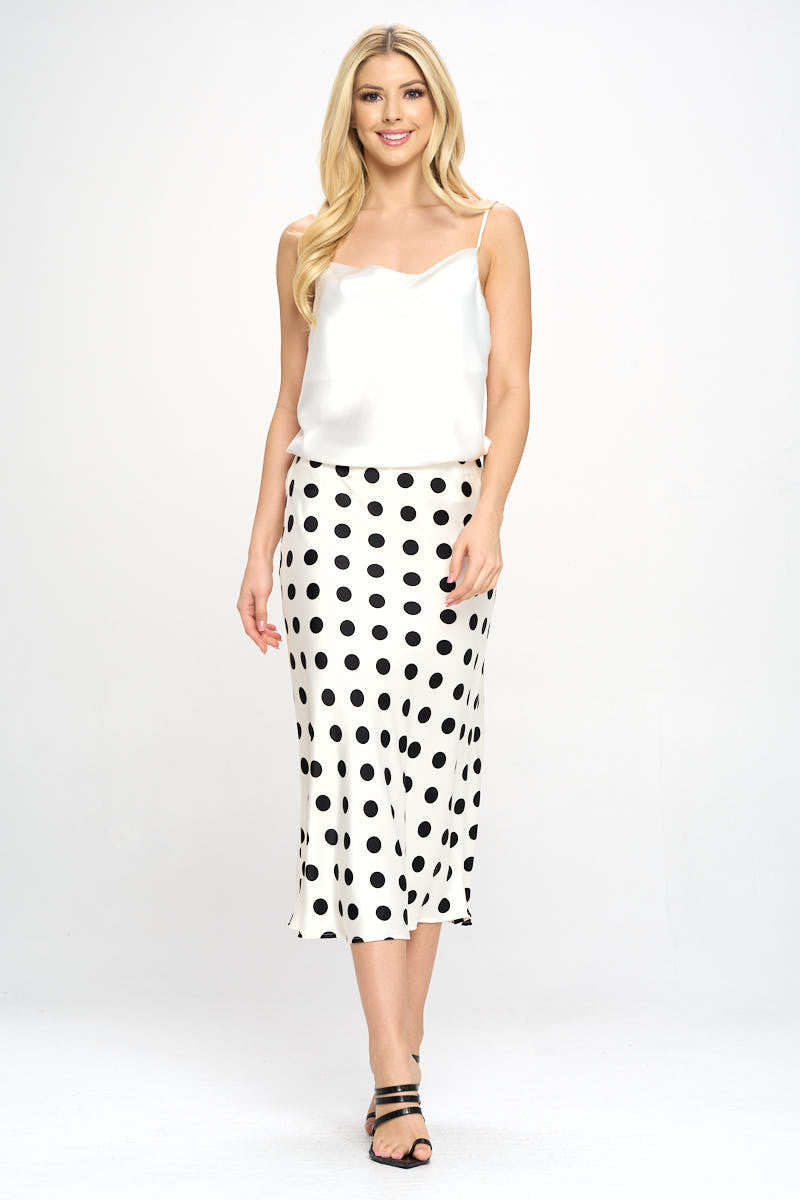 Silky Satin Print Tank Top