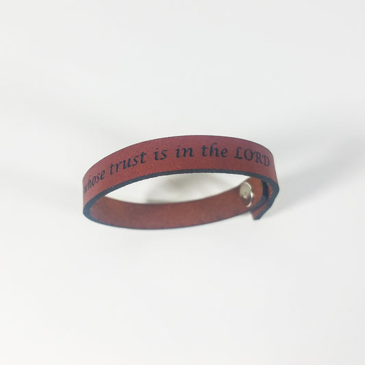 Spiritual Quote Bracelets - But blessed is the one whose trust is in the LORD