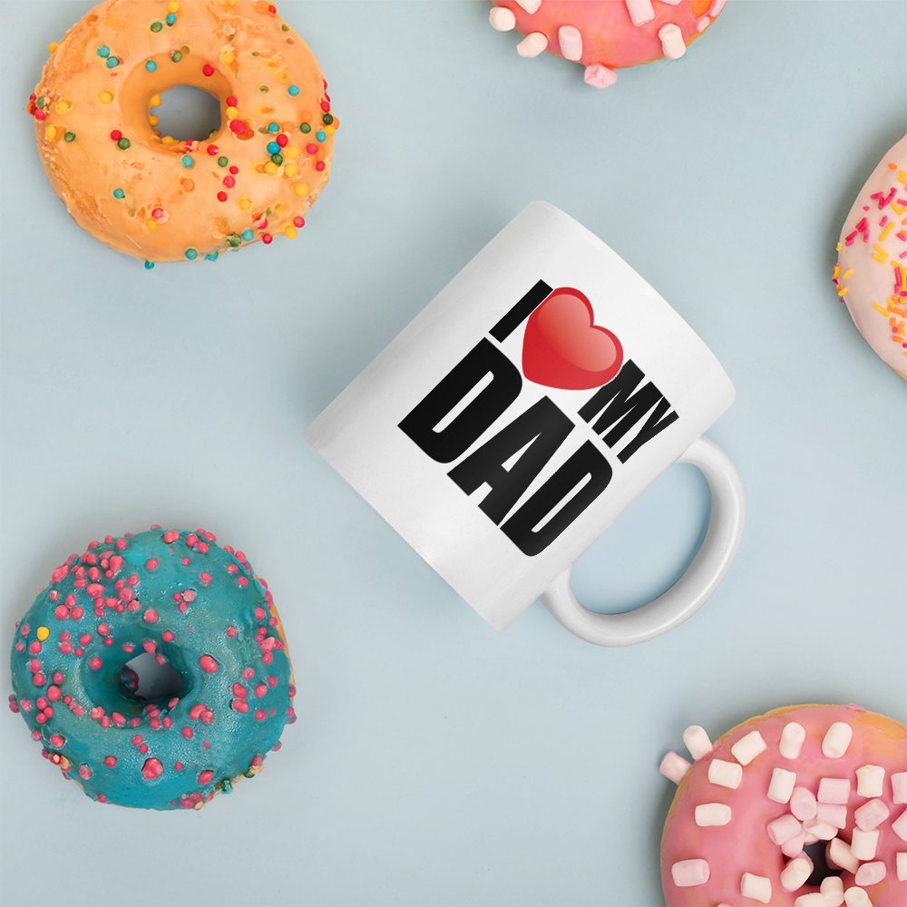 I Love My Dad Coffee Mug