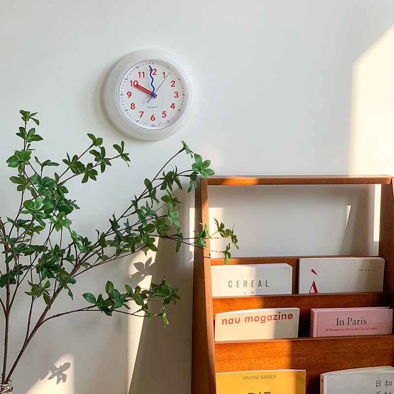 Modern Plastic Yellow Wall Clock