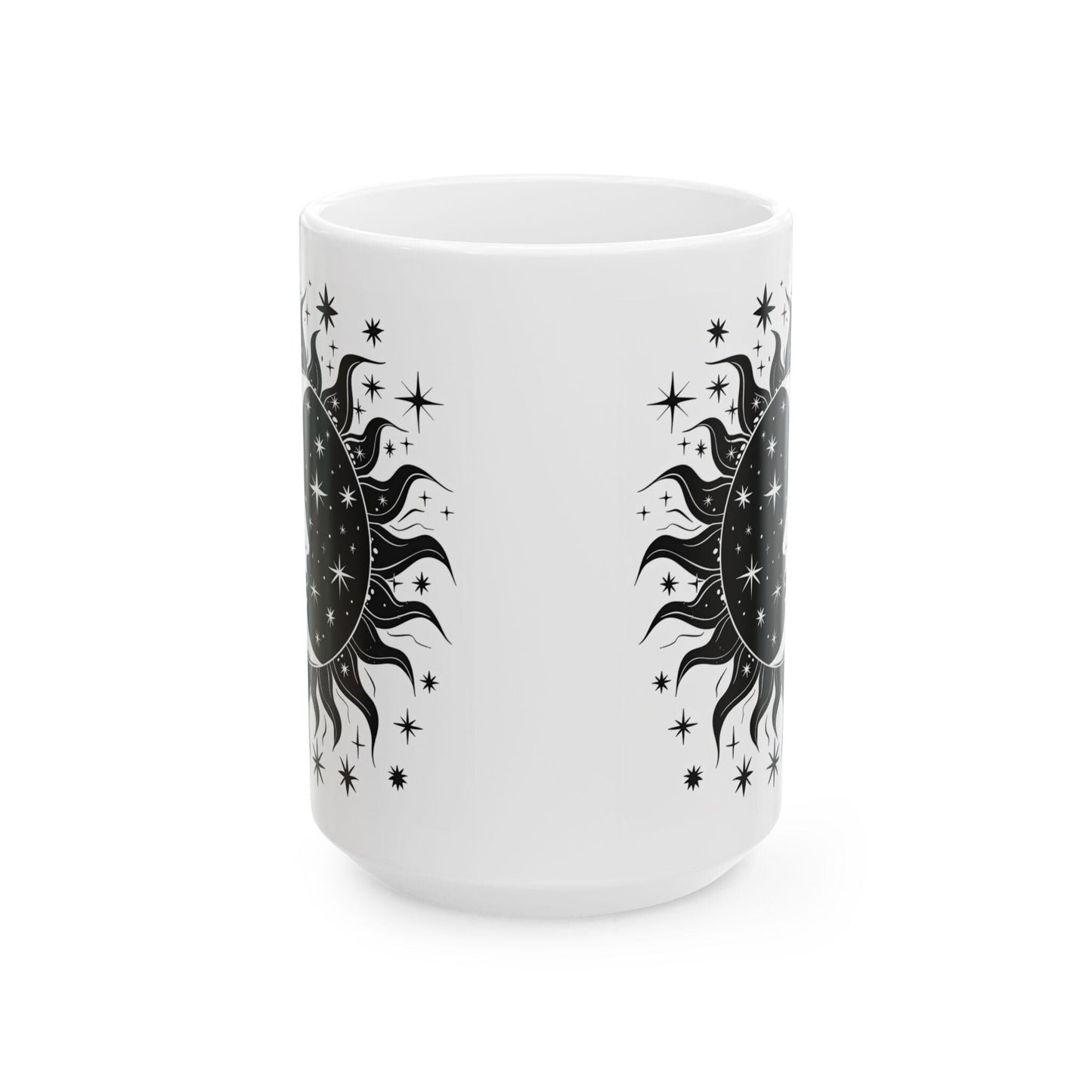 Sun and Moon Ceramic Coffee Mug | Celestial Astrology Gift