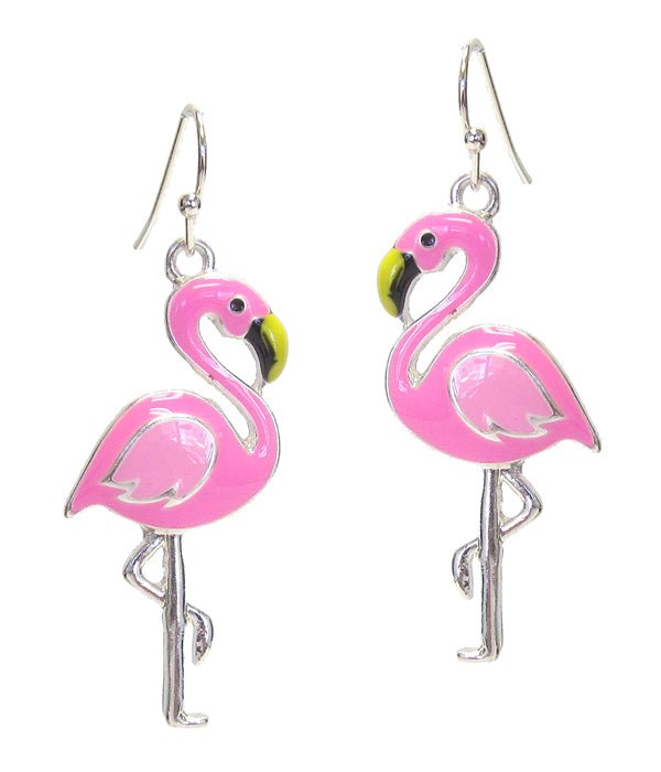 Pink Flamingo Earrings