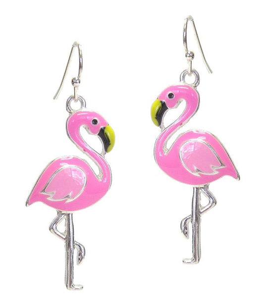 Pink Flamingo Earrings