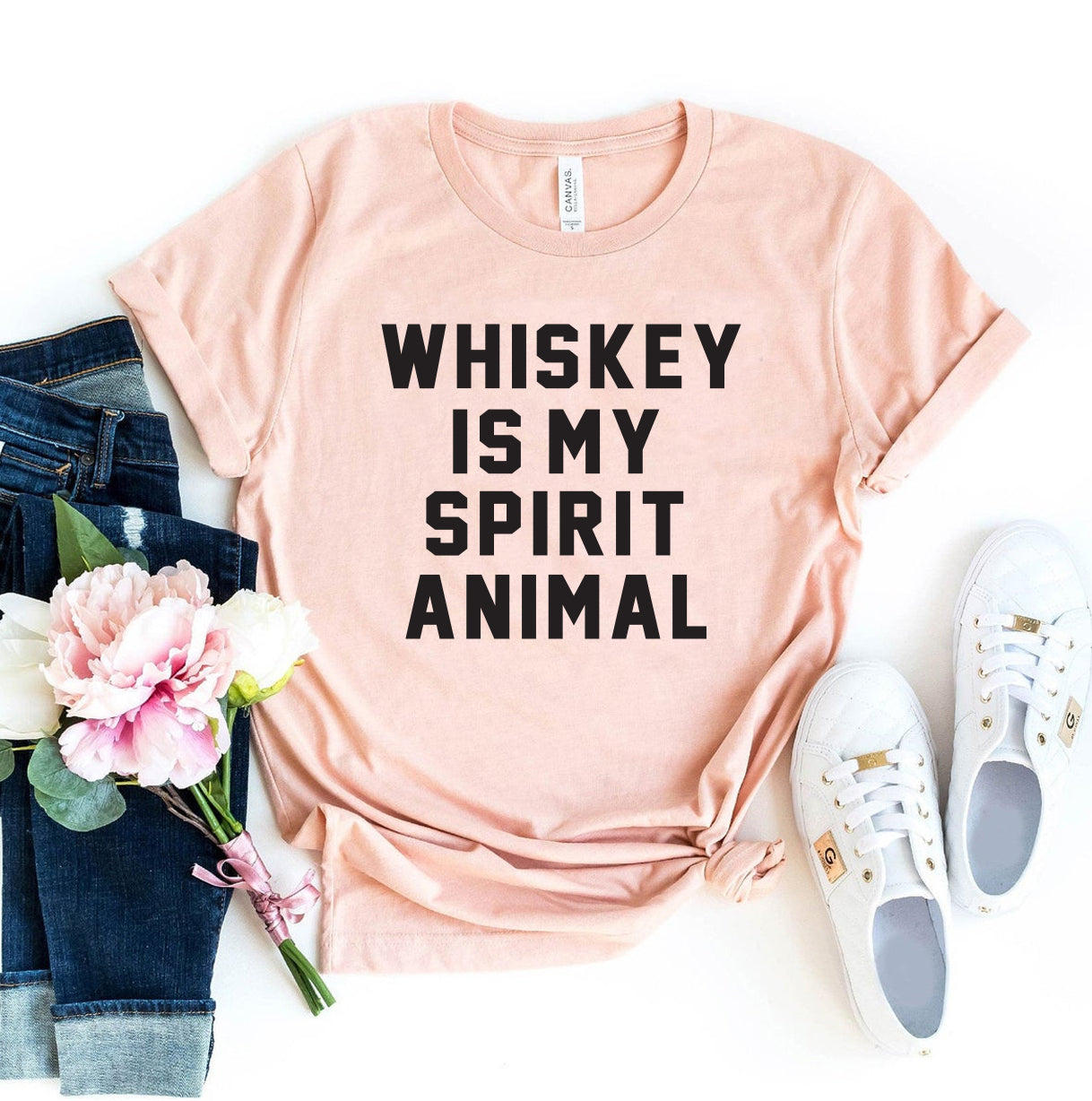 Whiskey Is My Spirit Animal T-shirt