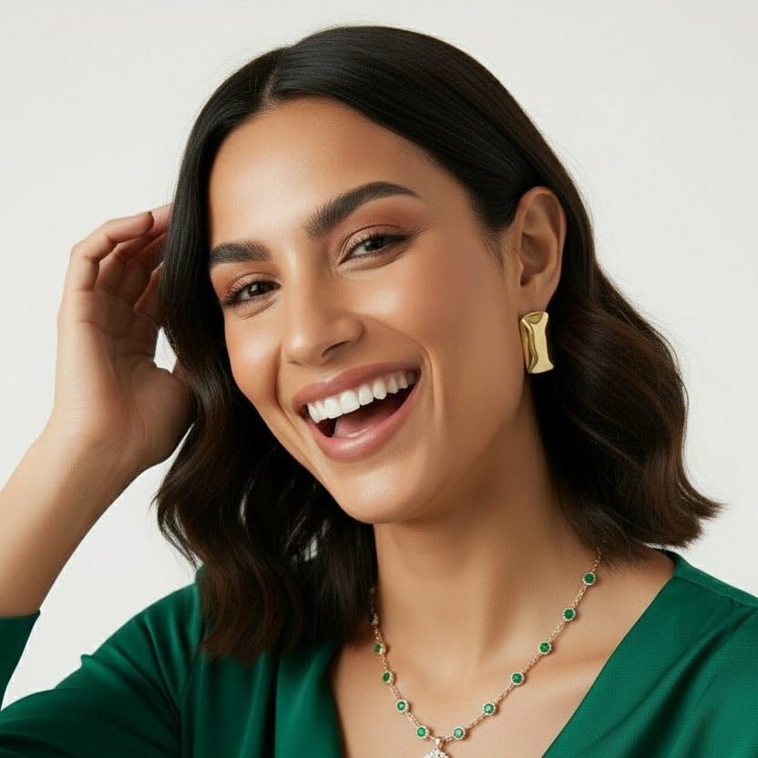 Earrings Giselle - Gold Plated Elegant Earrings
