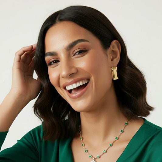 Earrings Giselle - Gold Plated Elegant Earrings