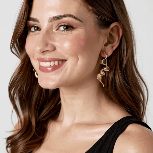 Earrings Karina - Gold Plated Elegant Earrings