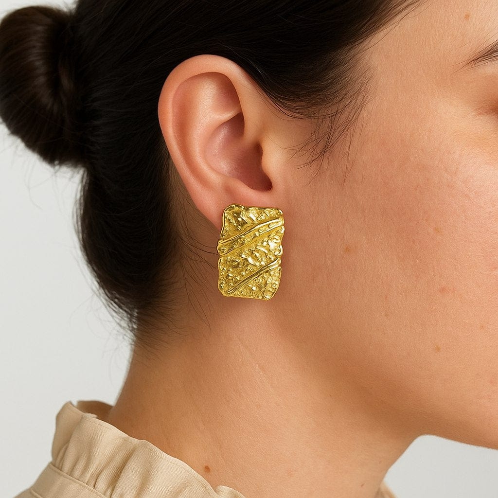 Earrings Liana - Gold Plated Elegant Earrings