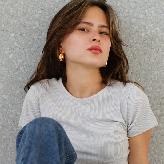 Earrings Nicole - Gold Plated Elegant Earrings