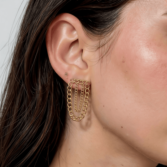 Earrings Romy - Gold Plated Elegant Earrings