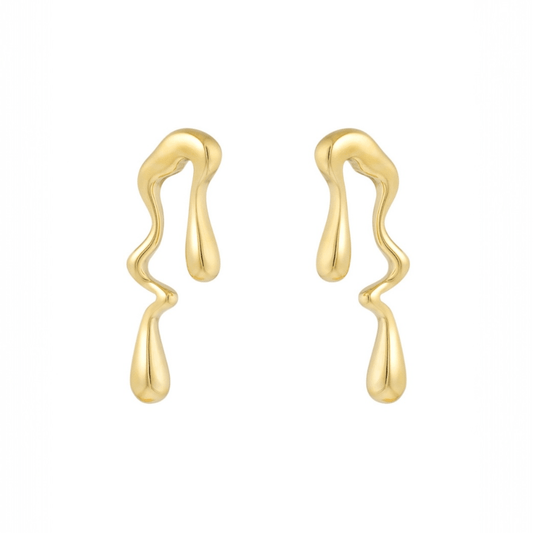 Earrings Selestia - Gold Plated Celestial Earrings
