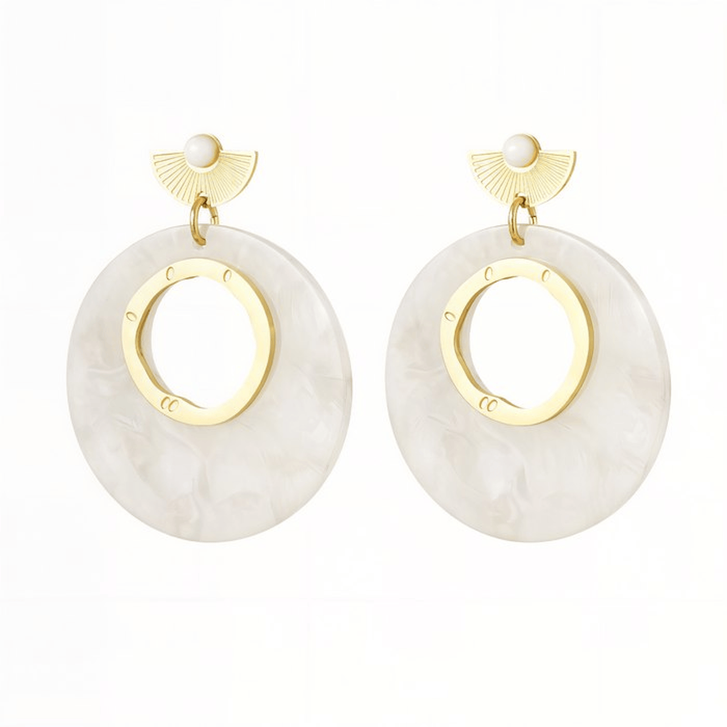 Earrings Sharon - Gold Plated Elegant Earrings