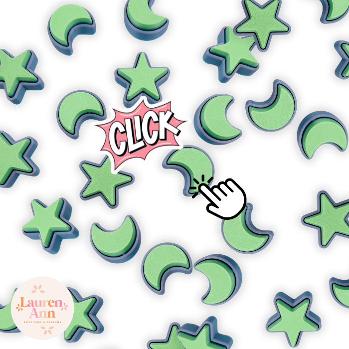 Moon and Star Clicker 2 Pack
