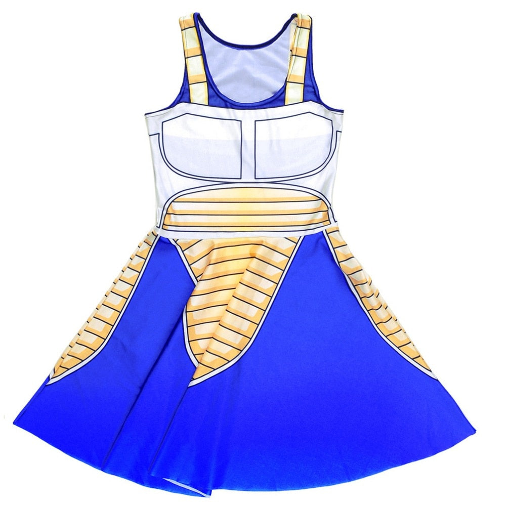 New Arrival Women's Dress Dragon Ball Vegtea 3D Printed Fashion Summer Party Dress Slim Mini Dresses
