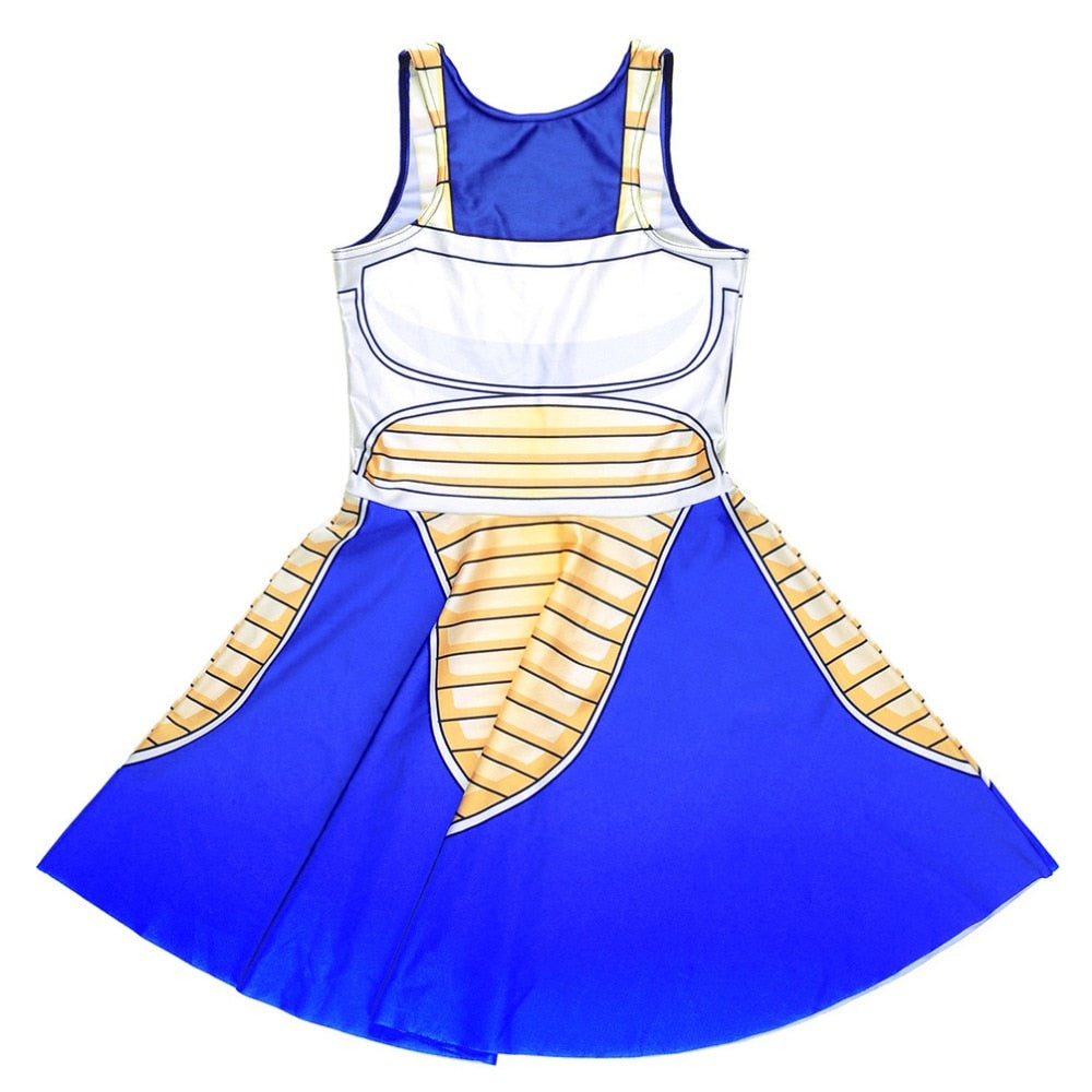 New Arrival Women's Dress Dragon Ball Vegtea 3D Printed Fashion Summer Party Dress Slim Mini Dresses