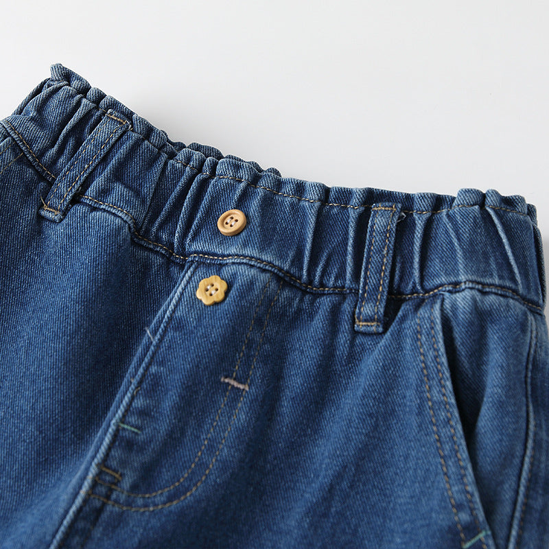 Arrival Autumn Girls Colorful Flowers Pattern Denim Pants, MyKids-USA®, Jeans, MyKids-USA -  -  -  -  -  -  - .