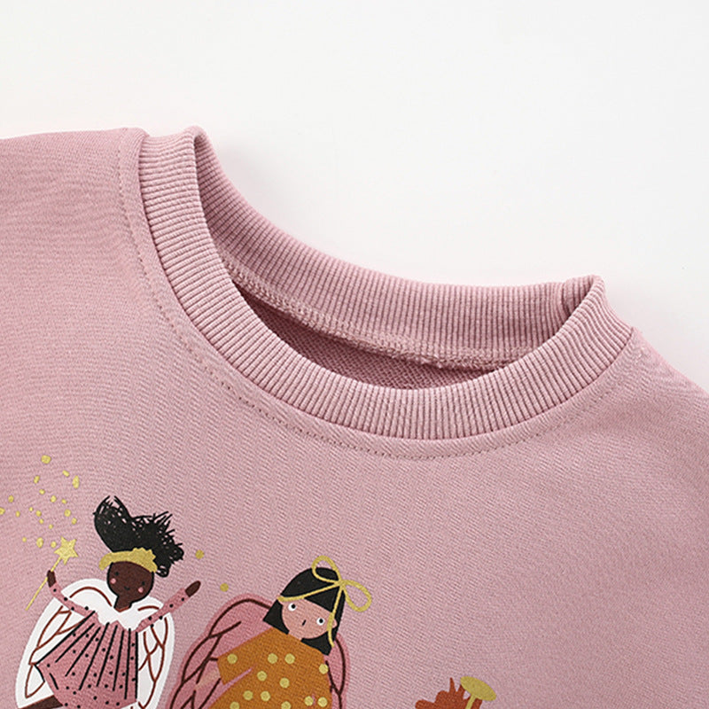 Spring and Autumn Girls Cartoon Pattern Long Sleeves Pullover and Pants Clothing Set, MyKids-USA®, Baby & Toddler Outfits, MyKids-USA -  -  -  -  -  -  - .