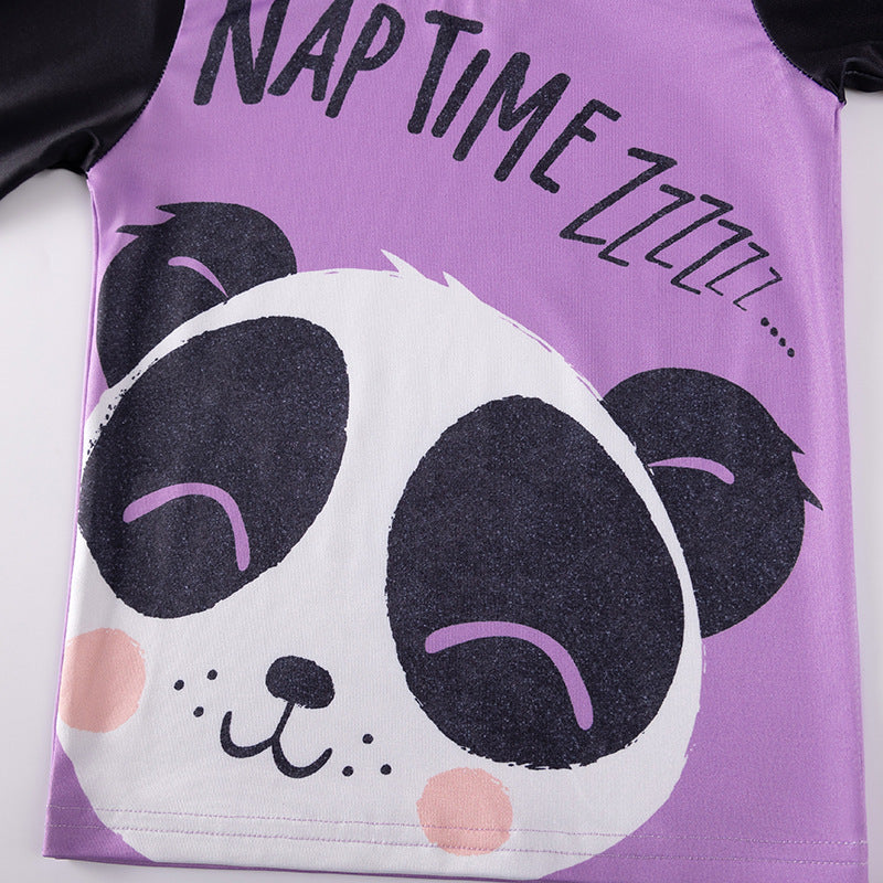 MyKids-USA Spring and Autumn Baby Kids Girls Panda Cartoon Pattern Casual Pajamas Set, MyKids-USA®, Baby & Toddler Sleepwear, MyKids-USA -  -  -  -  -  -  - .