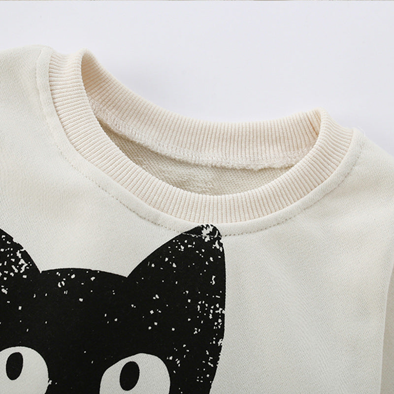 Autumn and Spring Arrival Animals Cartoon Pattern Long Sleeves Pullover for Stylish Girls, MyKids-USA®, Sweatshirts, MyKids-USA -  -  -  -  -  -  - .