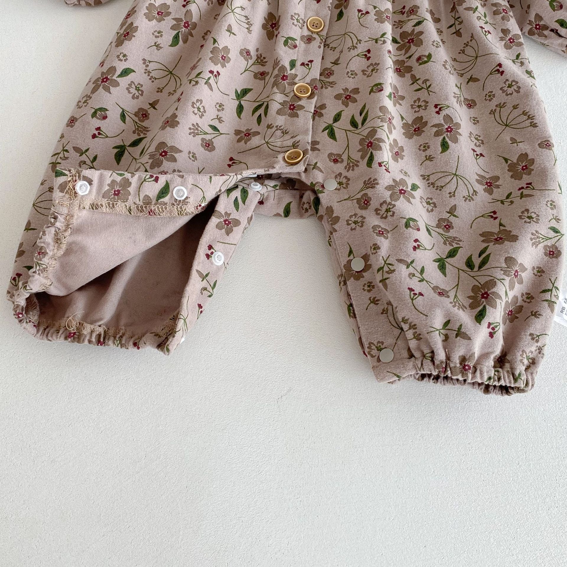 Autumn Arrival Baby Girls Long Sleeves Floral Pattern Single Breasted Rompers, MyKids-USA®, Baby One-Pieces, MyKids-USA -  -  -  -  -  -  - .