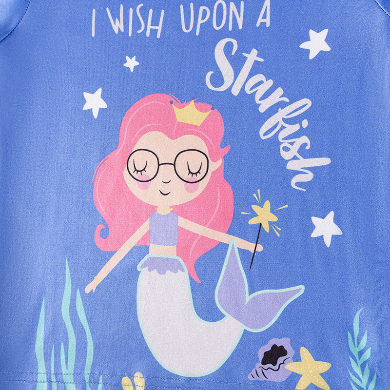 MyKids-USA Spring and Autumn Baby Kids Girls Marine Cartoon Pattern Long Sleeves Pajamas Set, MyKids-USA®, Baby & Toddler Sleepwear, MyKids-USA -  -  -  -  -  -  - .