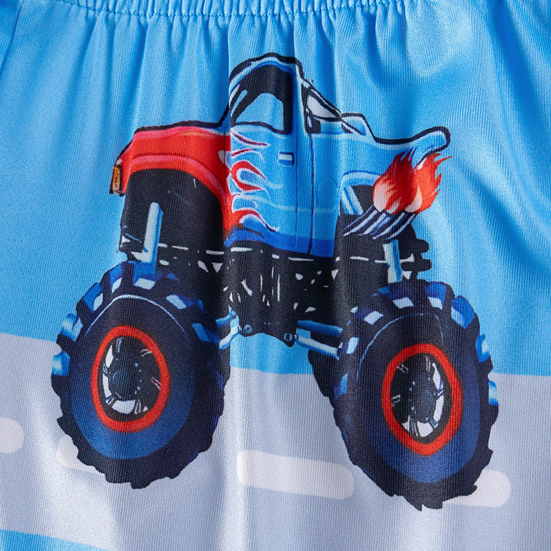 Big Wheels Monster Truck Pajama Set – Long Sleeve Top and Pants for Kids, MyKids-USA®, Baby & Toddler Sleepwear, MyKids-USA -  -  -  -  -  -  - .