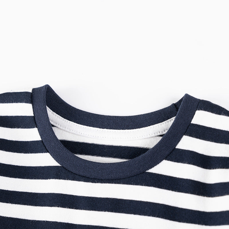 Spring and Autumn Boys Christmas Cartoon Pattern Long Sleeves Striped Clothing Set, MyKids-USA®, Baby & Toddler Outfits, MyKids-USA -  -  -  -  -  -  - .