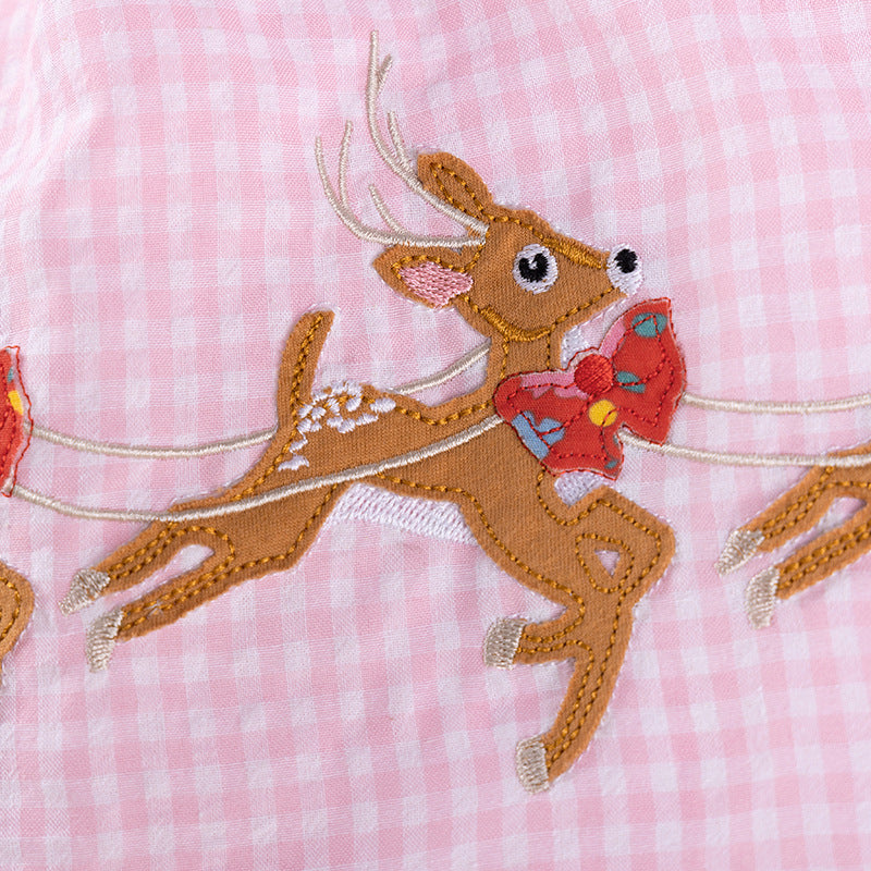 Autumn Arrival Cartoon Animals Christmas Pattern Long Sleeves Crew Neck Dress for Stylish Girls, MyKids-USA®, Baby & Toddler Dresses, MyKids-USA -  -  -  -  -  -  - .