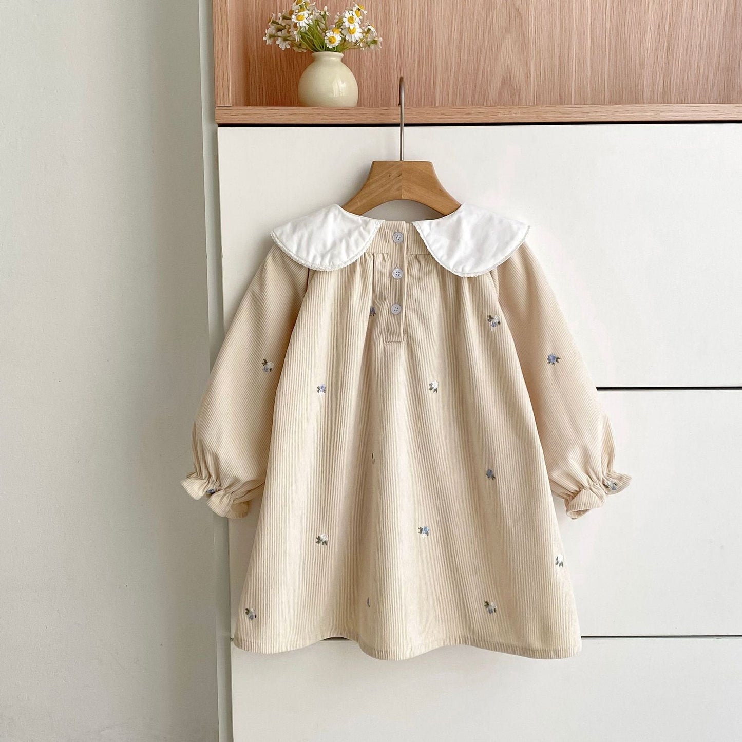 Autumn Baby Kids Girls Flowers Embroidered Pattern Long-sleeved bodysuit and Dress – Princess Sister Matching Set, MyKids-USA®, Baby & Toddler Dresses, MyKids-USA -  -  -  -  -  -  - .