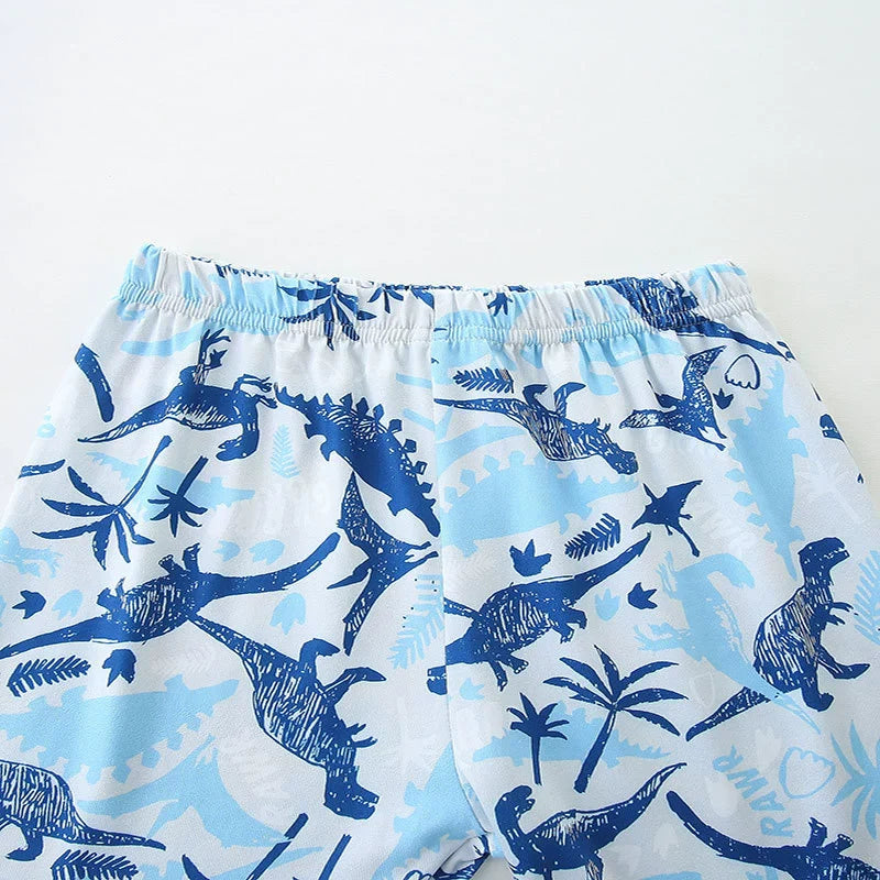 Summer Baby Kids Blue Dinosaurs Pattern T-shirt and Shorts Casual Clothing Set for Boys, MyKids-USA®, Baby & Toddler Outfits, MyKids-USA -  -  -  -  -  -  - .