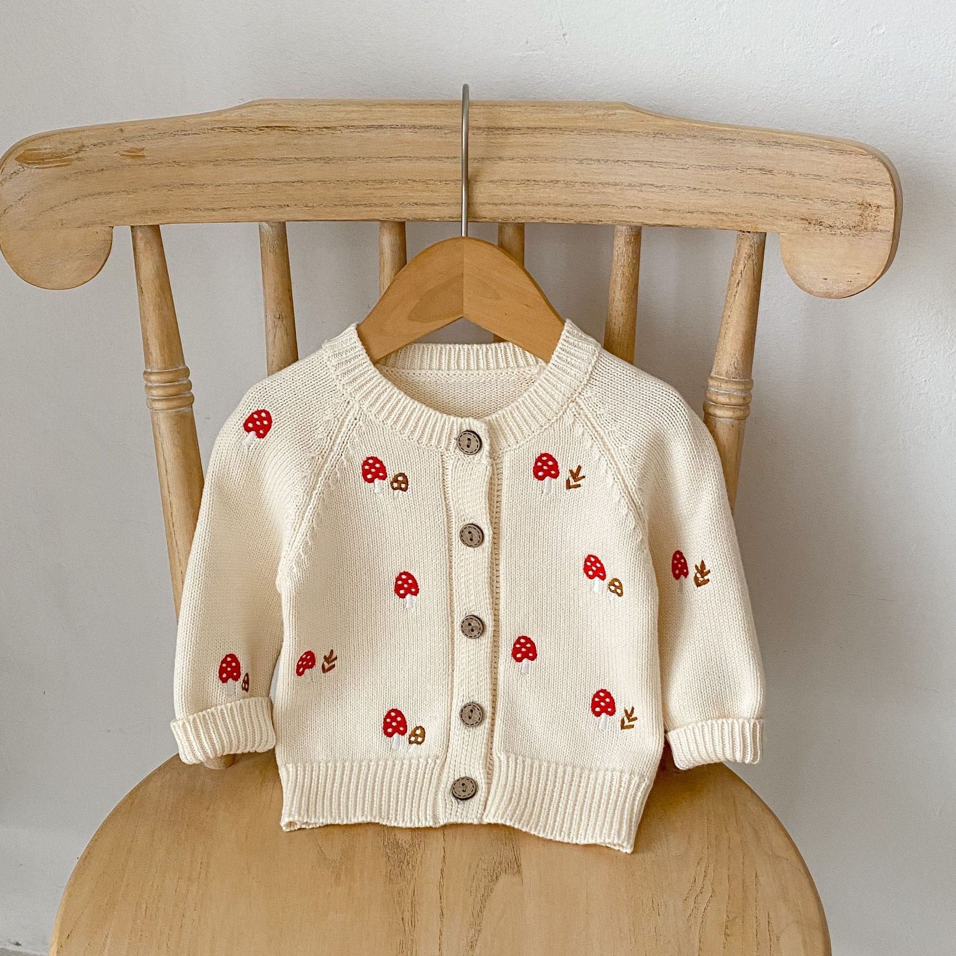 Baby Girl Embroidered Pattern Cardigan, MyKids-USA®, Baby & Toddler Outfits, MyKids-USA - Size/Age - 66 (3-6M) - Color - Apricot -  -  - JM2301141341-1-A.