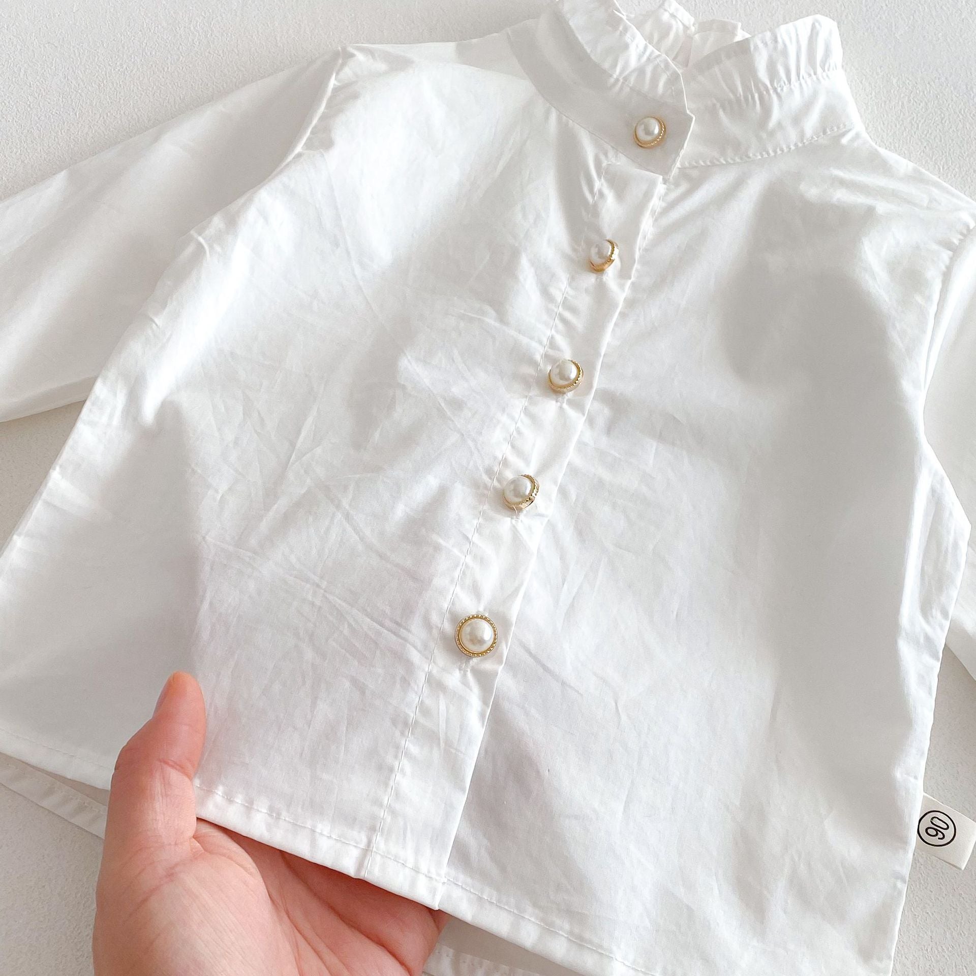 Spring and Autumn Kids Girls Solid Color Beige Long Sleeves Single Breasted Shirt or Preppy Dress Clothing Set, MyKids-USA®, Baby & Toddler Dresses, MyKids-USA -  -  -  -  -  -  - .