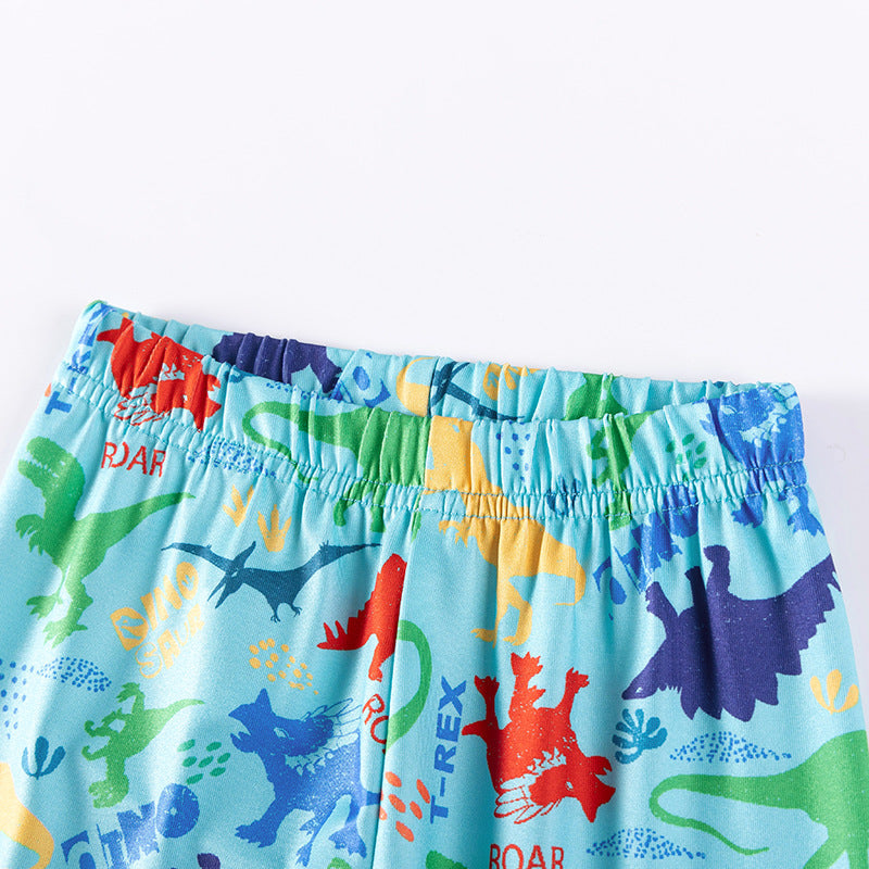 Dino World Kids Pajama Set – Long Sleeve Top and Pants, Fun Dinosaur Print, MyKids-USA®, Baby & Toddler Sleepwear, MyKids-USA -  -  -  -  -  -  - .