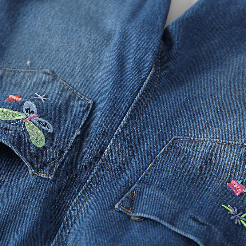 Arrival Autumn Girls Colorful Flowers Pattern Denim Pants, MyKids-USA®, Jeans, MyKids-USA -  -  -  -  -  -  - .