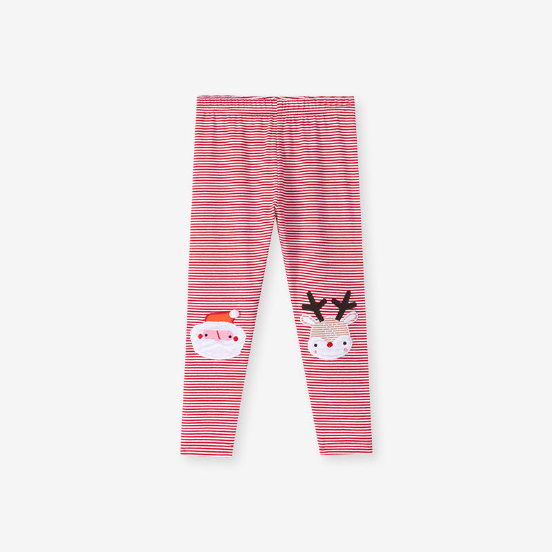 Spring and Autumn Girls Christmas Cartoon Pattern Sweatshirt and Striped Pants Clothing Set, MyKids-USA®, Baby & Toddler Outfits, MyKids-USA -  -  -  -  -  -  - .